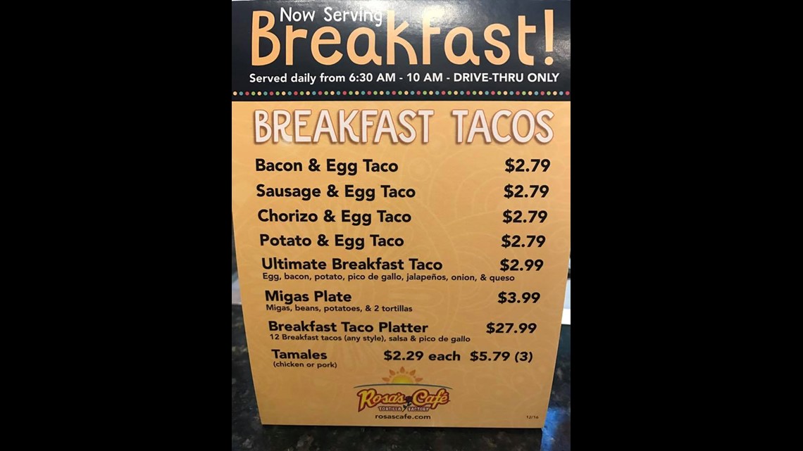 Rosa'S Breakfast Hours